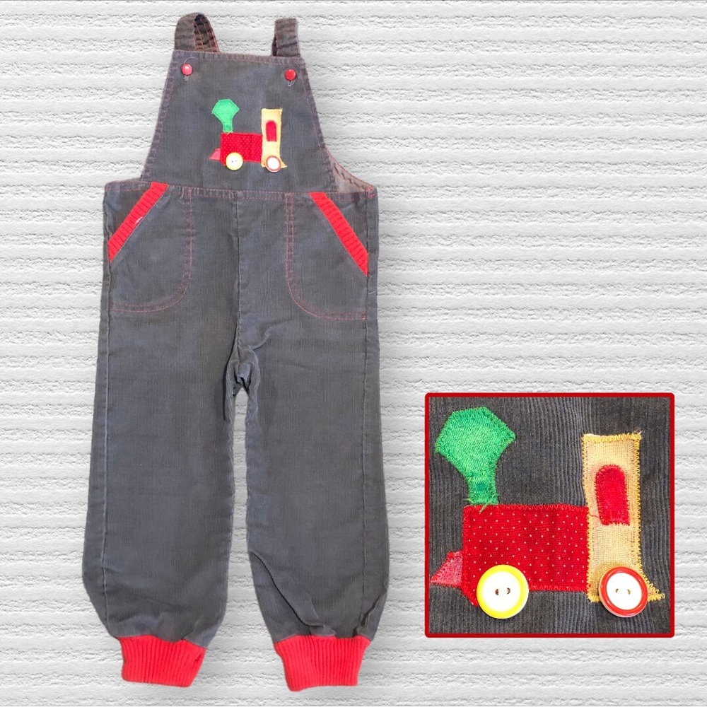 Vintage | Train | Corduroy | Overalls